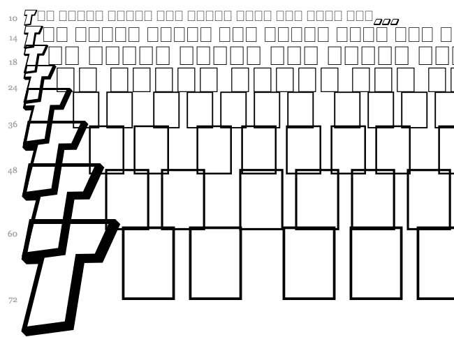 Action Comics font waterfall